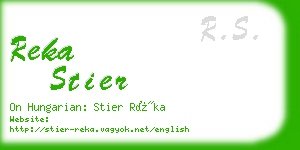 reka stier business card